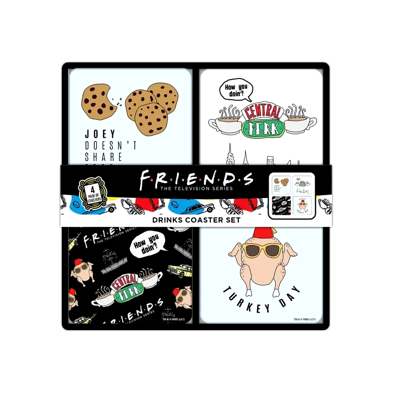 Blue Sky Studios Friends Drinks Coaster Set (FS147584)