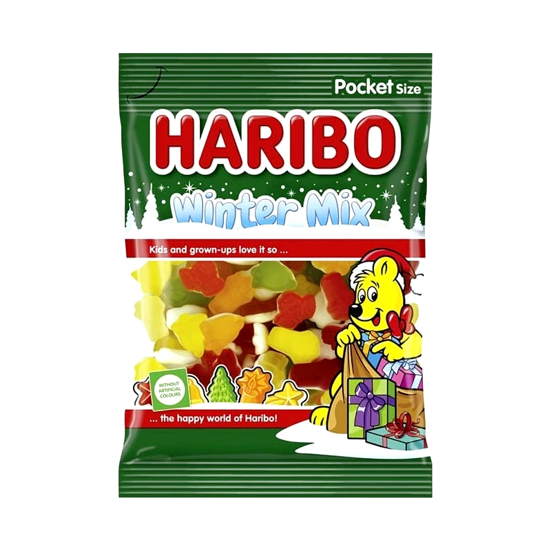 Chupa Chups Ζαχαρωδη Haribo Winter Mix 90Gr (ZE.WM.090)