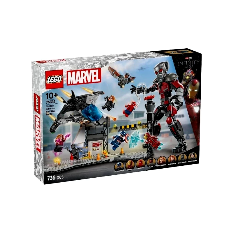 Lego Lego Marvel Μάχη Captain America: Εμφύλιος Πόλεμος (76314)