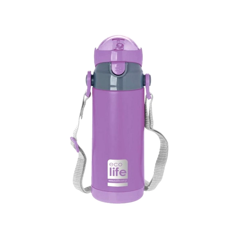 Ecolife Παγουρι Eco Life Λιλα Θερμος Παιδικο 400Ml Λιλα (33-BO-2995)