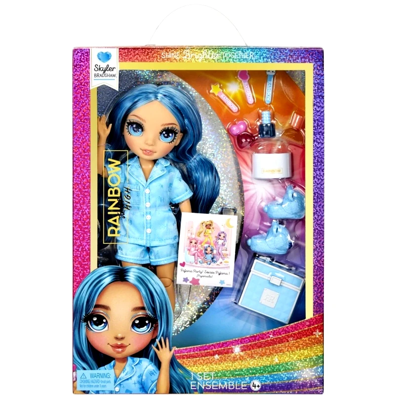 Rainbow High Rainbow High Junior High PJ Party Κούκλα Skyler Blue (530947-EUC)