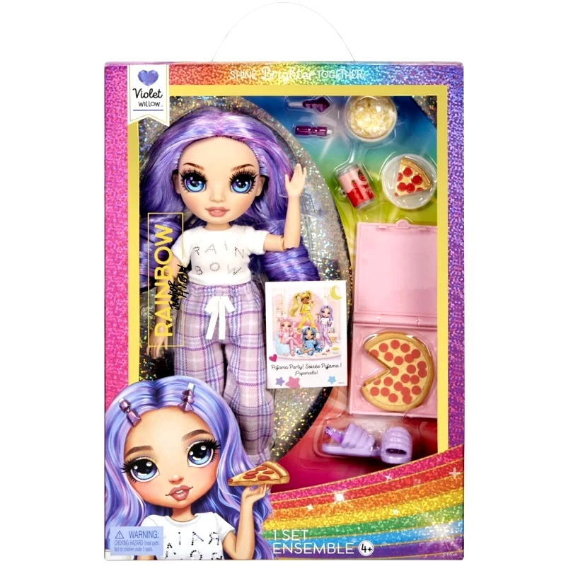 Rainbow High Rainbow High Junior High Pj Party Κούκλα Violet (Purple) (503705-EUC)