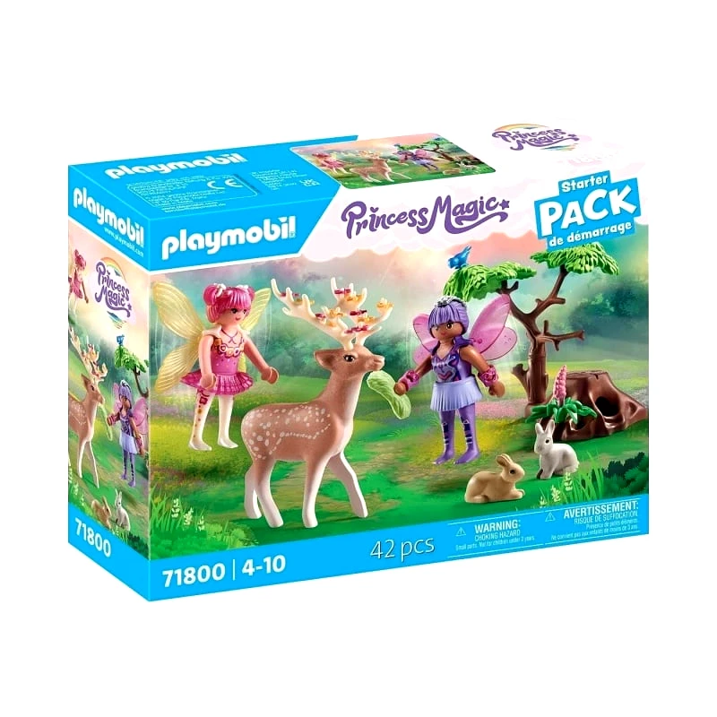 Playmobil Playmobil Princess Magic Starter Pack Νεράιδες Με Ζωάκια Του Δάσους (71800)