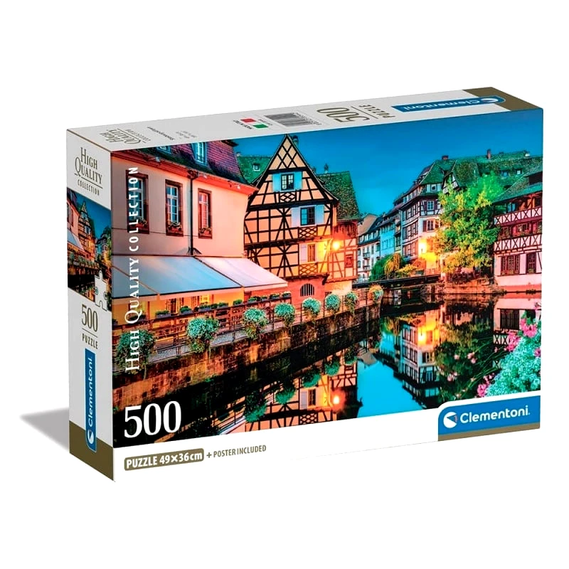 Clementoni Παζλ 500Τεμ High Quality Παλιά Πόλη Στρασβούργο (1220-35544)