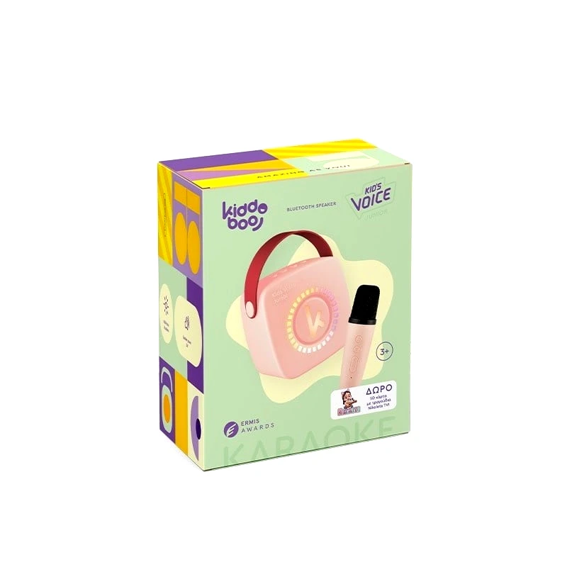 Kiddoboo Kiddoboo Mini Karaoke Speaker & Mic Pink (KBT3NTPNK)