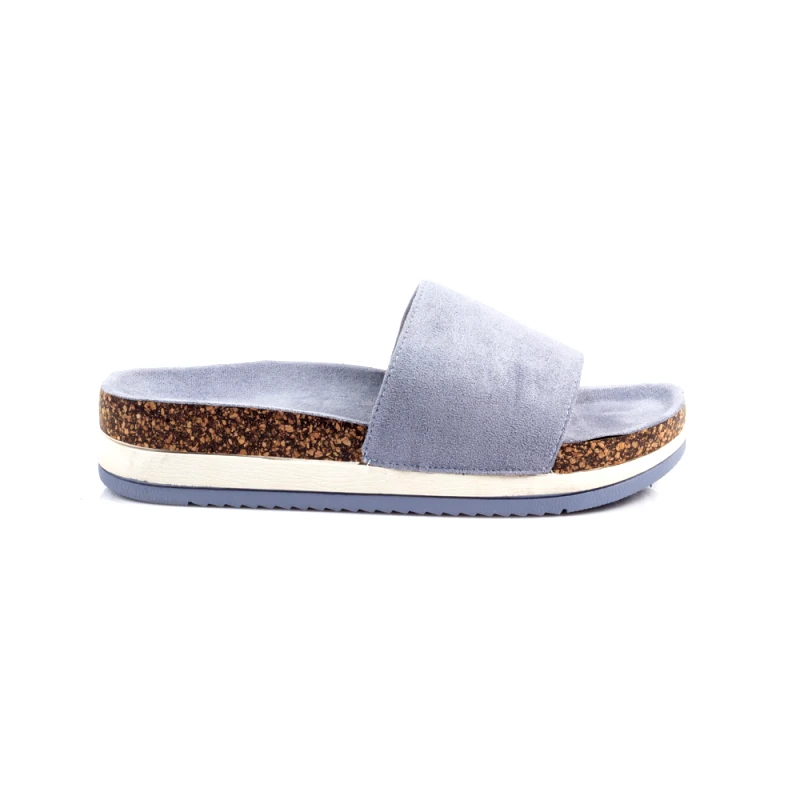 Malesa Γυναικείο Flatform Suede με Φάσα Lt.Blue