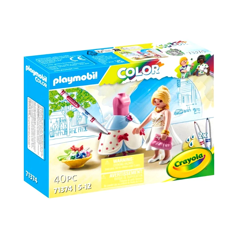 Playmobil, Crayola Playmobil Color - Σχεδιάστρια Μόδας, 71374