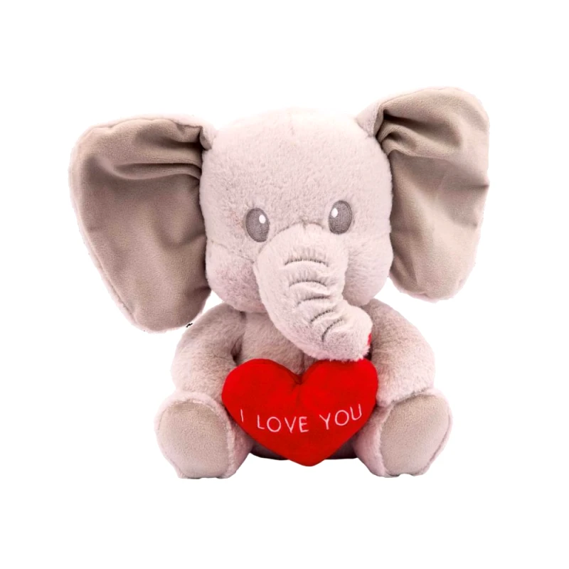 Ami Plush Ami Plush Λούτρινο Ελέφαντας με Καρδιά 26cm