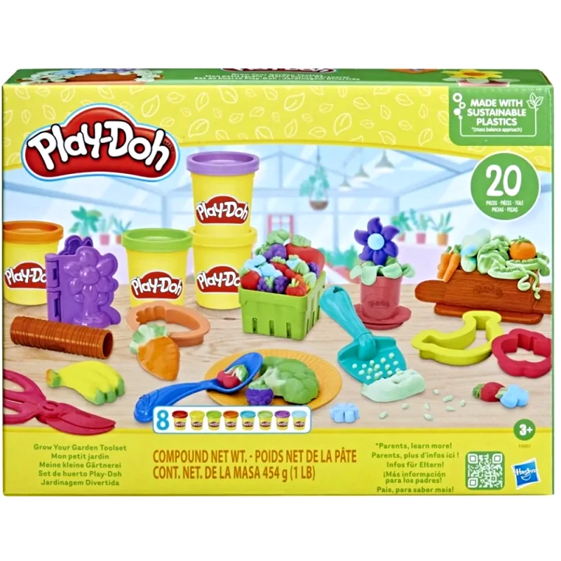 Play-Doh Play-Doh Grow Your Garden Toolset με 8 Βαζάκια F6907