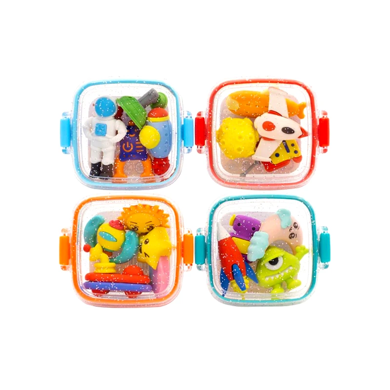 Little Tree Γόμες Fancy Erasers in Lunchbox: Space σε 4 Σχέδια