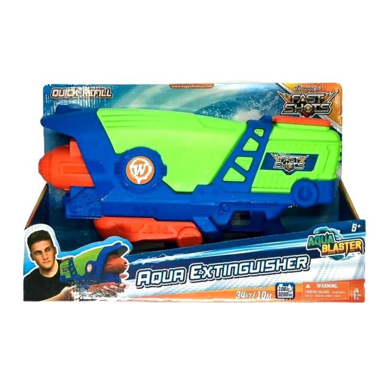 Just Toys Fast Shots - Aqua Extinguisher Νεροπίστολο με Δοχείο 3200ml, 580024
