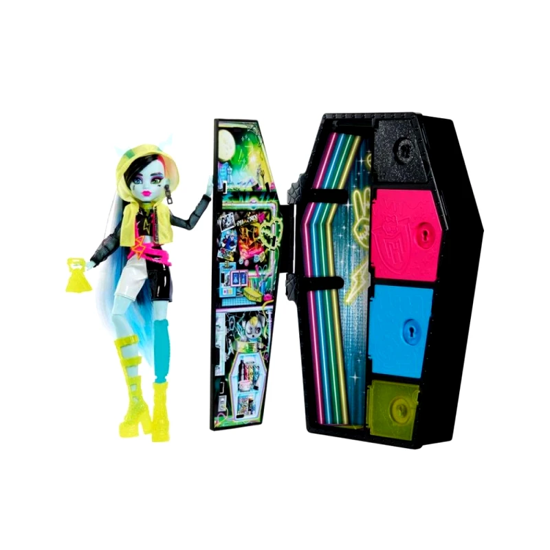 Monster High Mattel Monster High Κούκλα Neon Frights-Frankie, HNF79