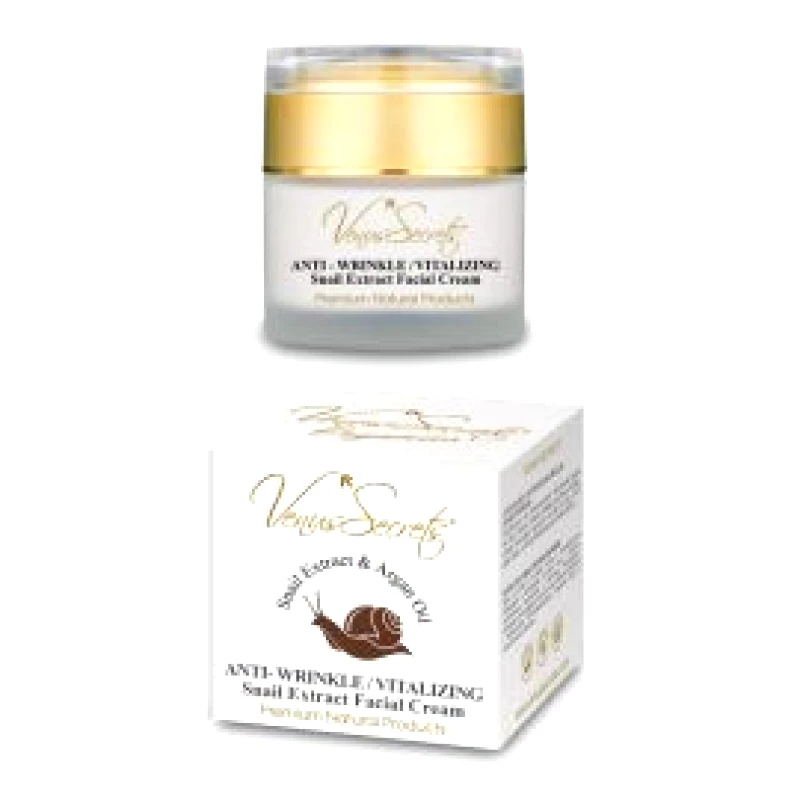 OEM Venus Secrets Αντιρυτιδική Κρέμα Προσώπου με Σαλιγκάρι και Έλαιο Αργκάν( Anti-Wrinkle Vitalizing Snail Extract Facial Cream) 50ml