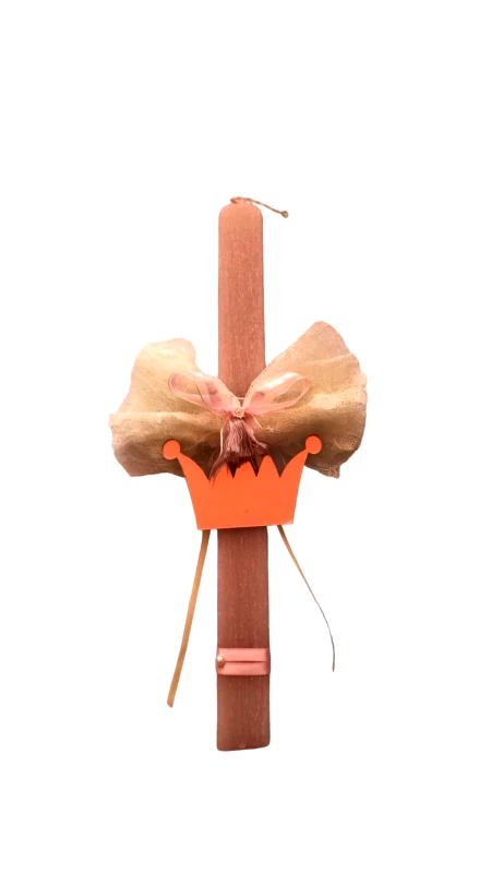 OEM Χειροποίητη Λαμπάδα-Κορώνα 35cm