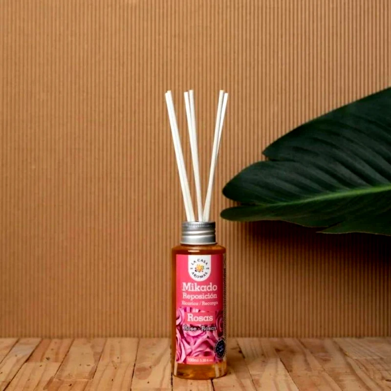 OEM La Casa De Los Aromas Αρωματικό Χώρου με sticks Τριαντάφυλλο 100ml