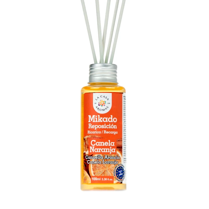 OEM La Casa De Los Aromas Αρωματικό χώρου με sticks Κανέλα- Πορτοκάλι 100ml