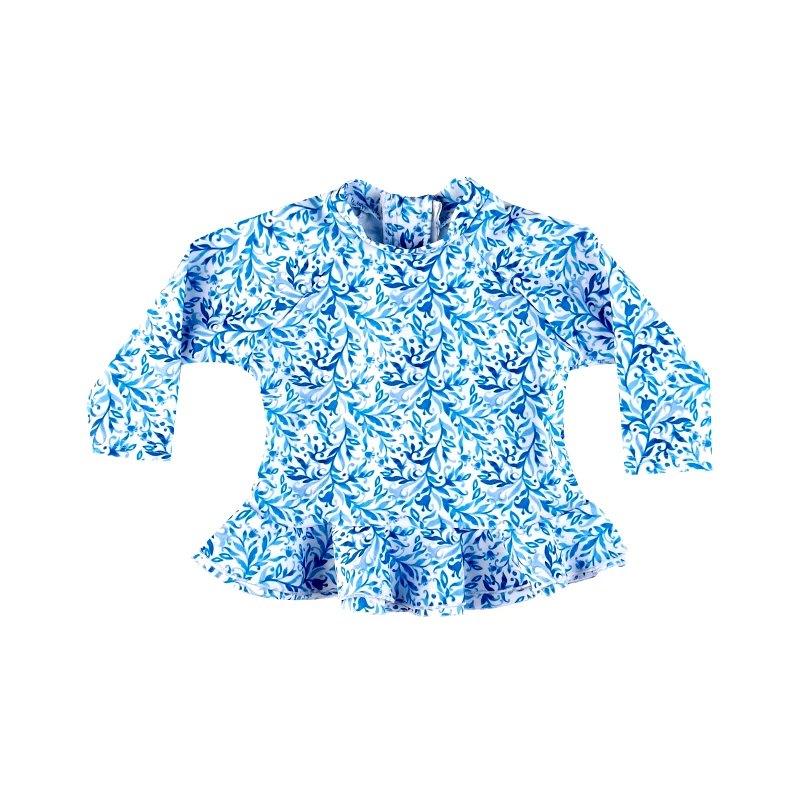 MARIE RAXEVSKY BABY GIRL'S ANTI-UV RUFFLED RASHGUARD INDIE