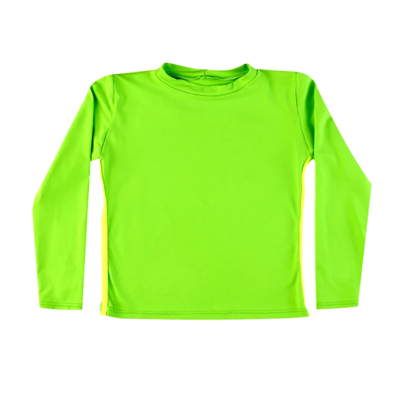 MARIE RAXEVSKY BOY'S ANTI-UV GREEN RASHGUARD