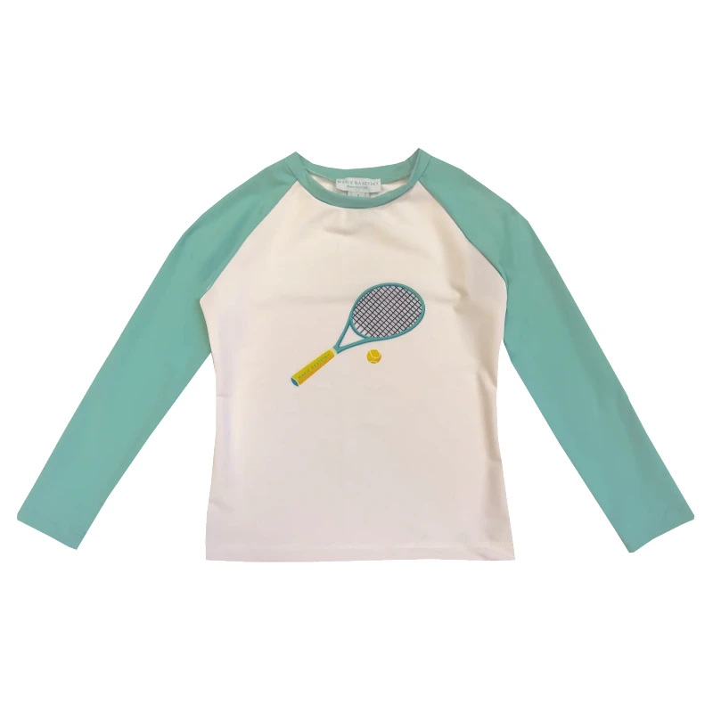 MARIE RAXEVSKY BOY'S RASHGUARD LONG SLEEVE TENNIS