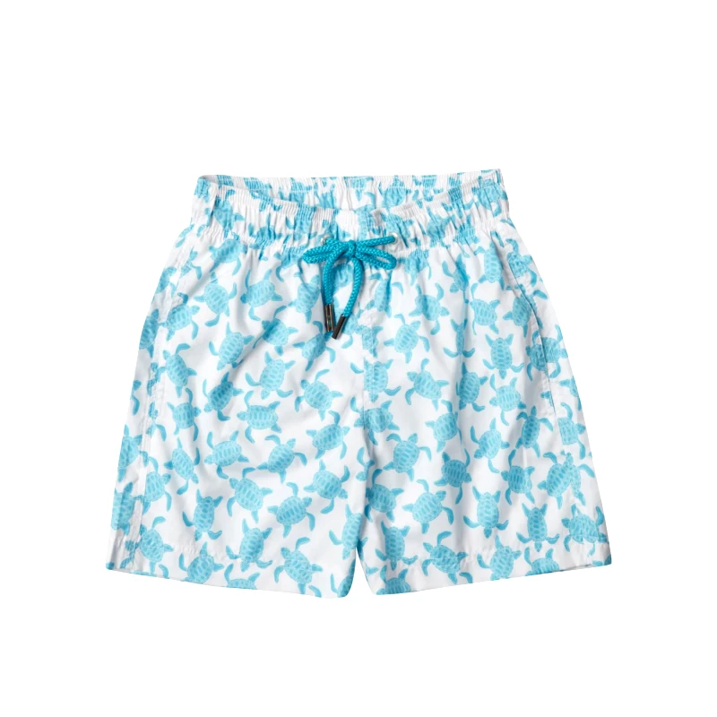 MARIE RAXEVSKY BOY'S SWIM SHORTS TURTLES