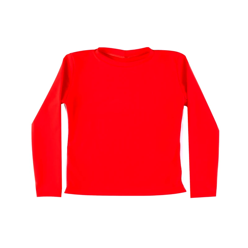 MARIE RAXEVSKY GIRL'S ANTI-UV RASHGUARD CORAL
