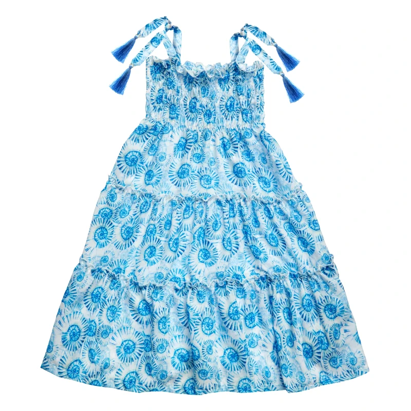 MARIE RAXEVSKY GIRL'S DRESS SEASHELLS