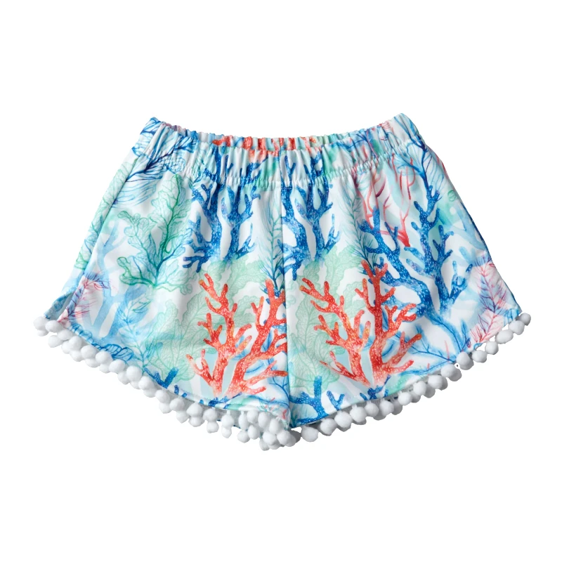 MARIE RAXEVSKY GIRL'S SHORTS CORALS