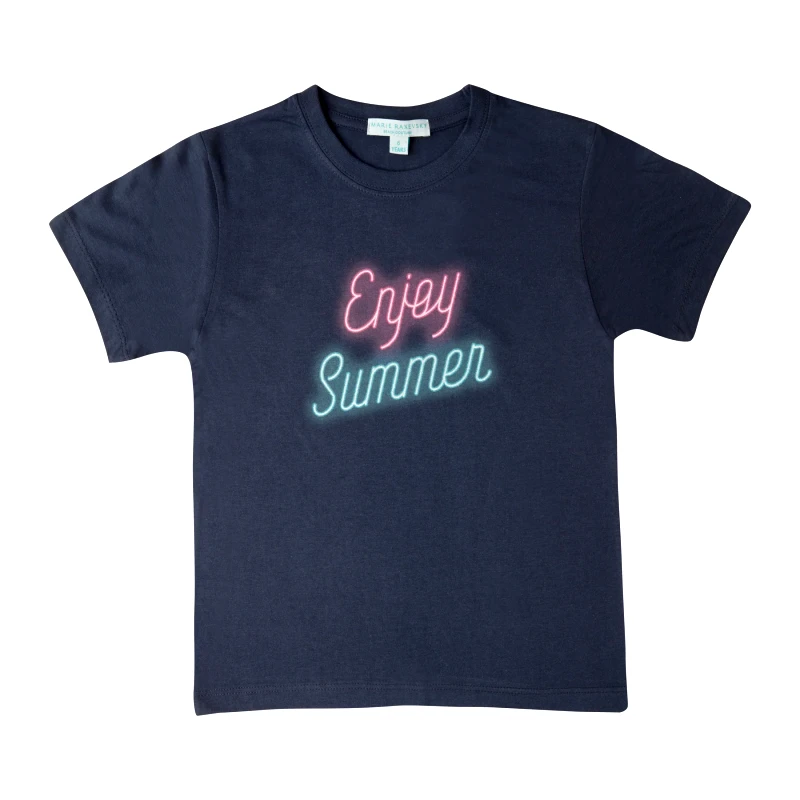 MARIE RAXEVSKY BOY'S T-SHIRT ENJOY SUMMER