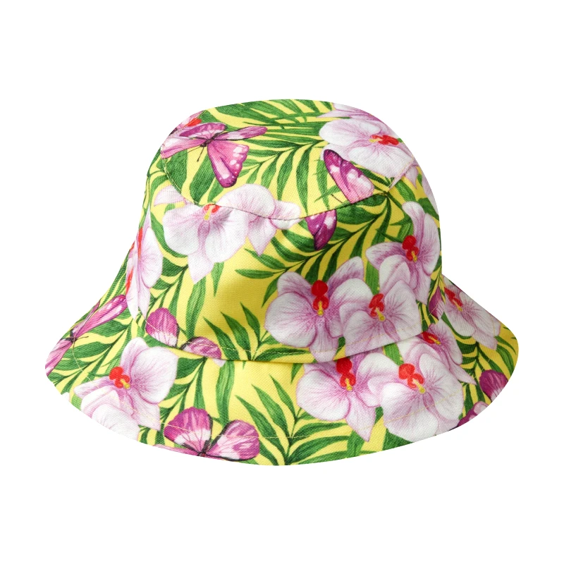 MARIE RAXEVSKY BUCKET HAT ORCHIDS