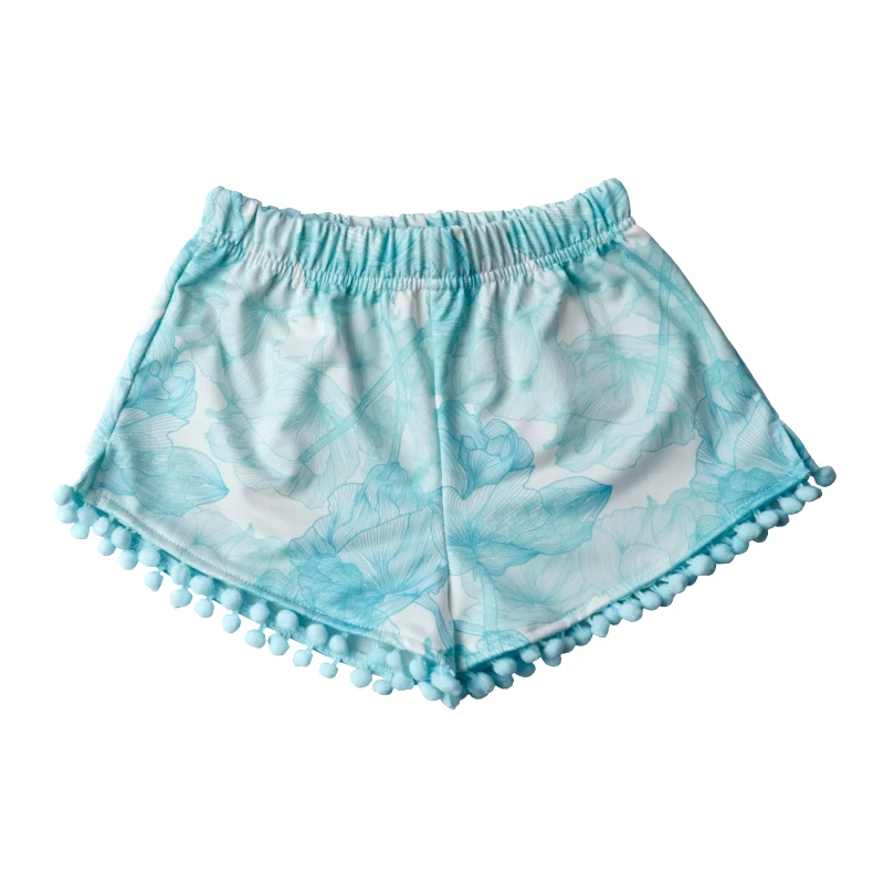 Marie Raxevsky GIRL'S SHORTS FLOWERS MINT