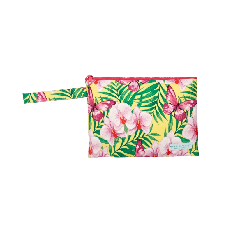 MARIE RAXEVSKY POUCH SMALL ORCHIDS