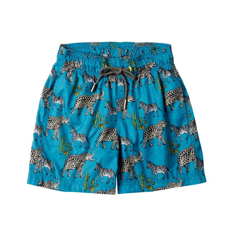 MARIE RAXEVSKY BOY'S SWIM SHORTS ZEBRA