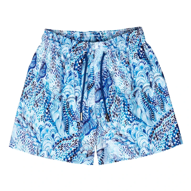 MARIE RAXEVSKY MEN'S SWIM SHORTS WAVES