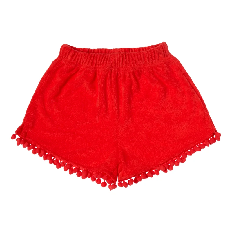 MARIE RAXEVSKY GIRL'S SHORTS RED