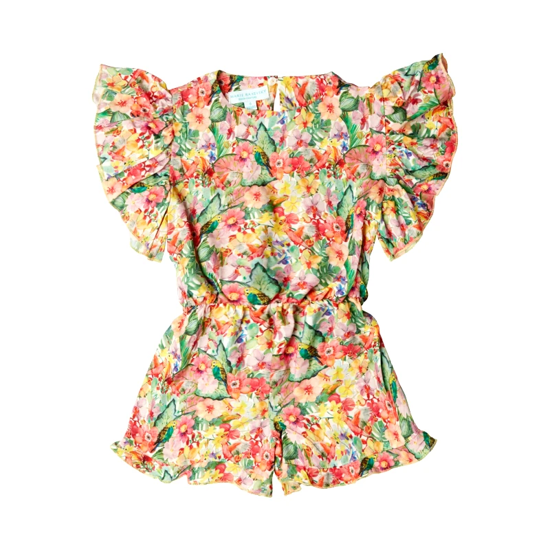 MARIE RAXEVSKY GIRL'S PLAYSUIT GARDEN