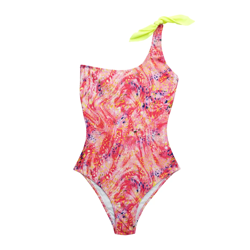 MARIE RAXEVSKY WOMEN'S ONE PIECE ONE SHOULDER SPLASH