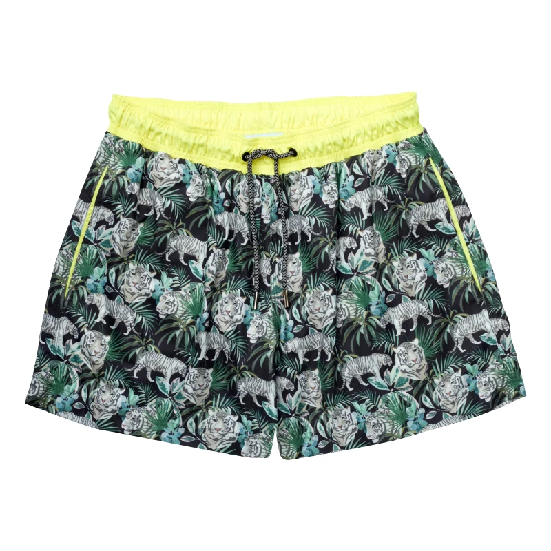 MARIE RAXEVSKY MEN'S SWIM SHORTS JUNGLE BLACK