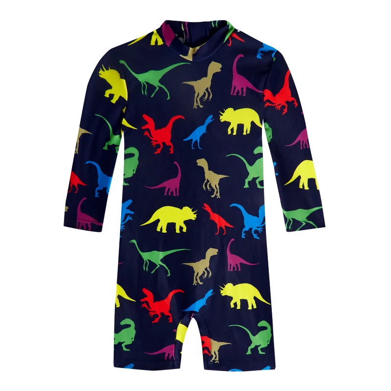 MARIE RAXEVSKY BOY'S BODYSUIT LONG SLEEVE DINOSAUR