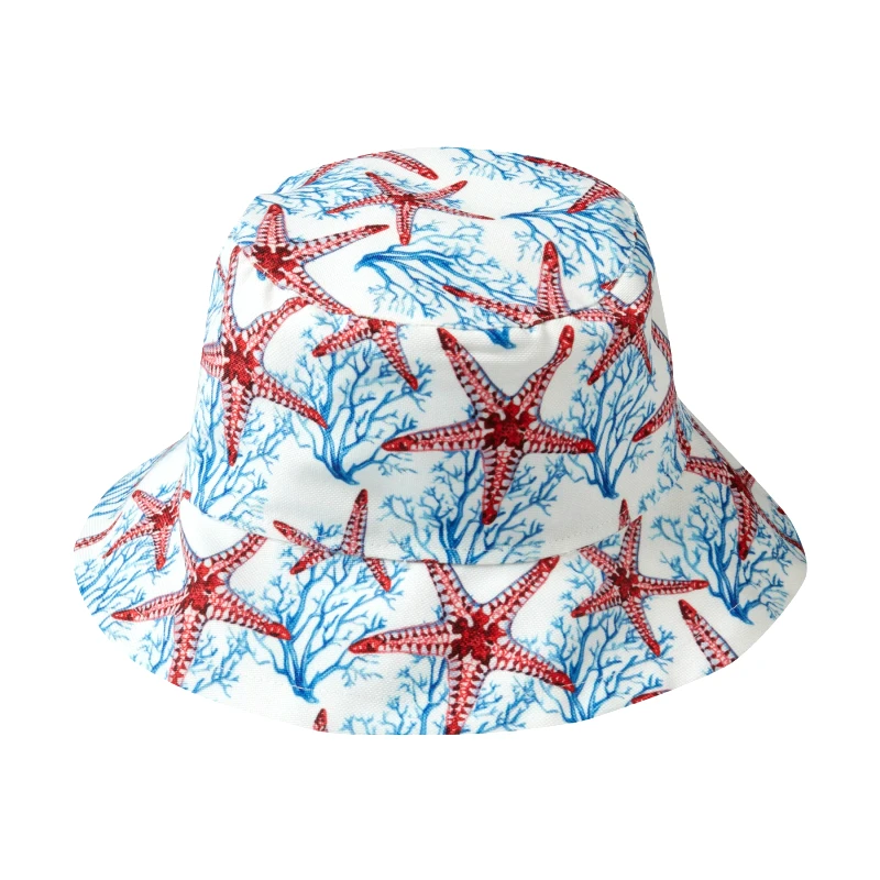 MARIE RAXEVSKY BUCKET HAT ASTERIAS RED