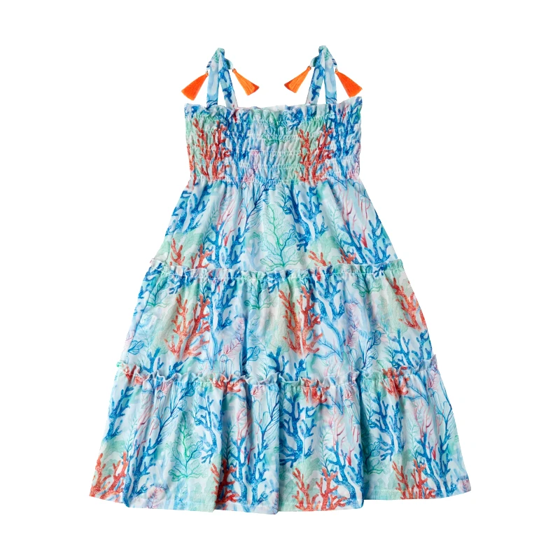 MARIE RAXEVSKY GIRL'S DRESS CORALS