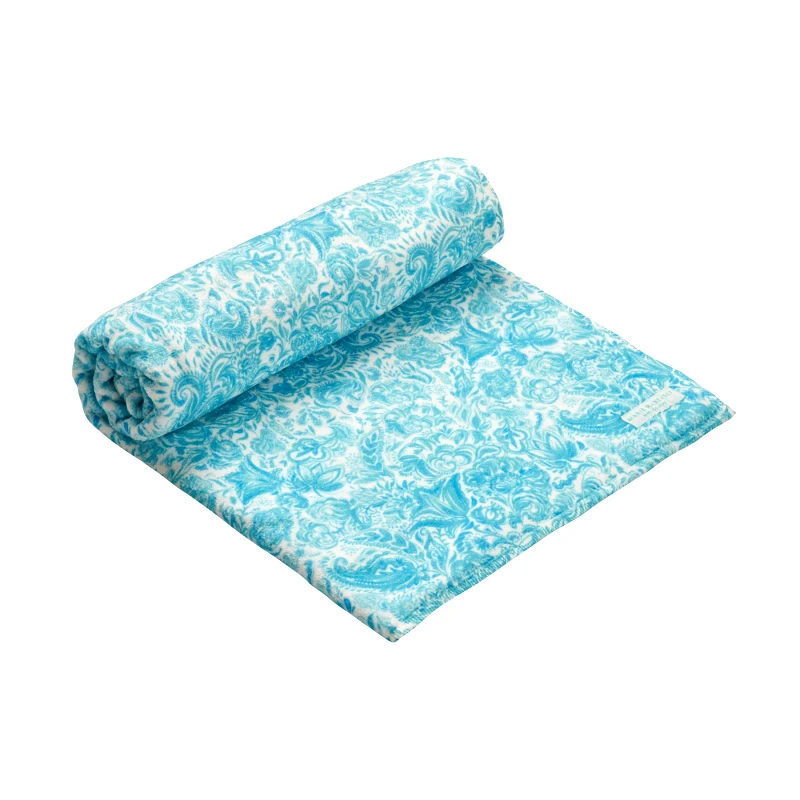 MARIE RAXEVSKY BEACH TOWEL PAISLEY TURQUOISE