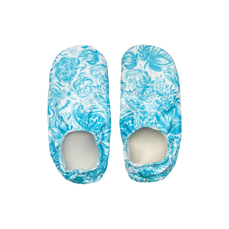 MARIE RAXEVSKY BEACH SHOES PAISLEY TURQUOISE