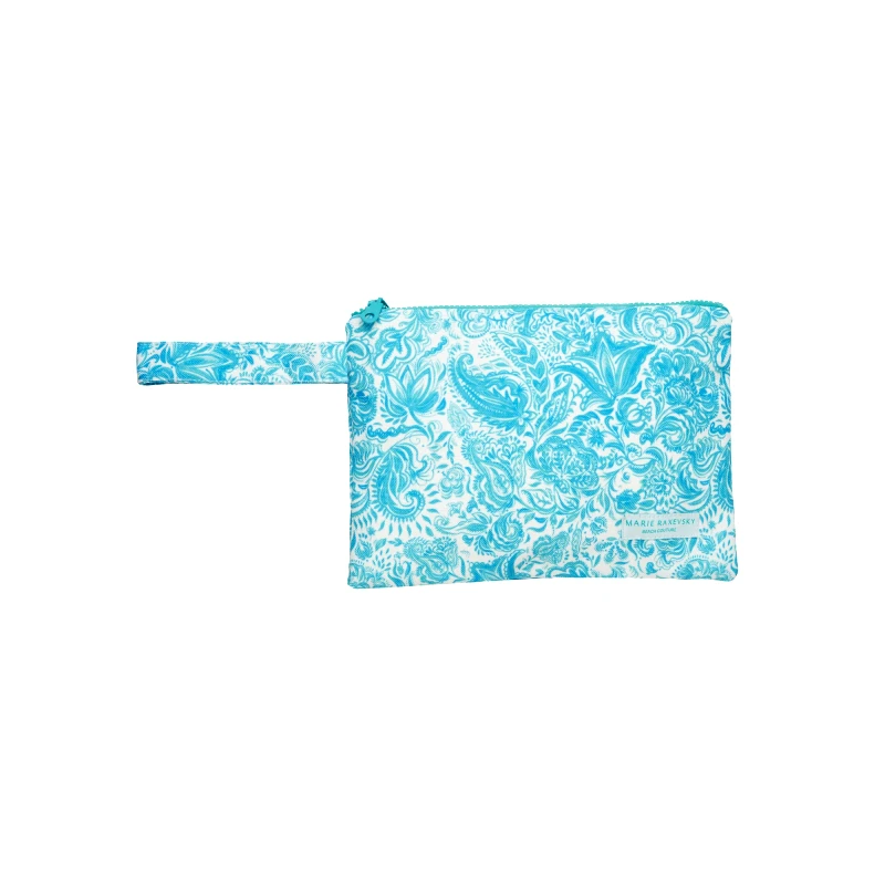 MARIE RAXEVSKY POUCH SMALL PAISLEY TURQUOISE