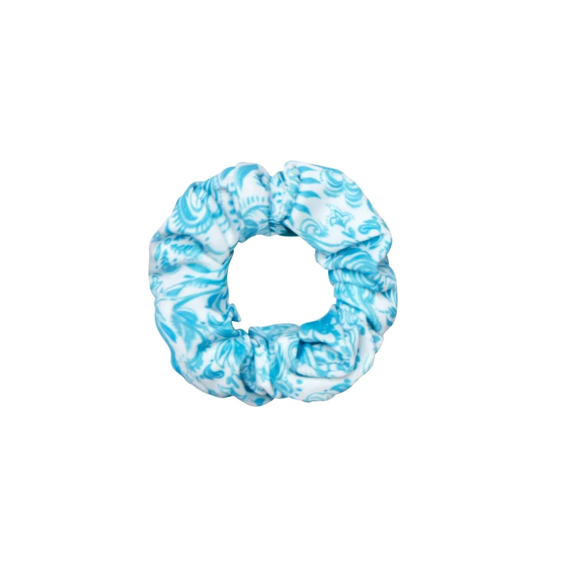 MARIE RAXEVSKY SCRUNCHIES PAISLEY TURQUOISE