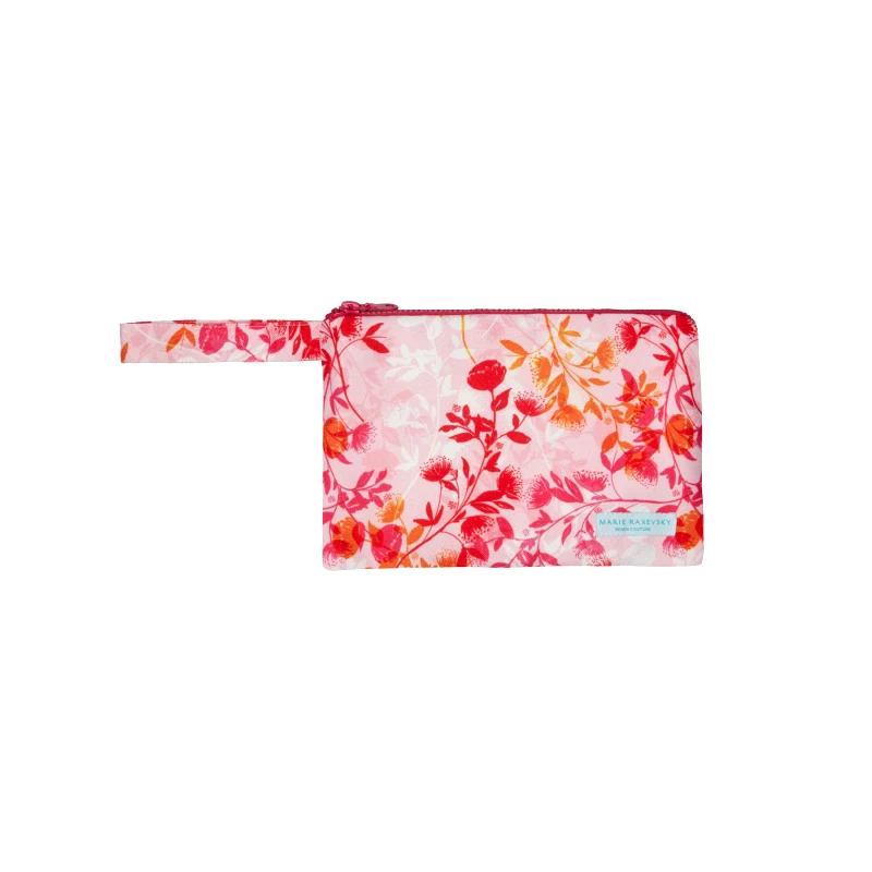 MARIE RAXEVSKY POUCH SMALL BOTANICAL PINK