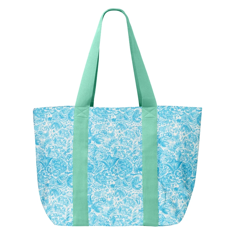 MARIE RAXEVSKY BEACH BAG PAISLEY TURQUISE