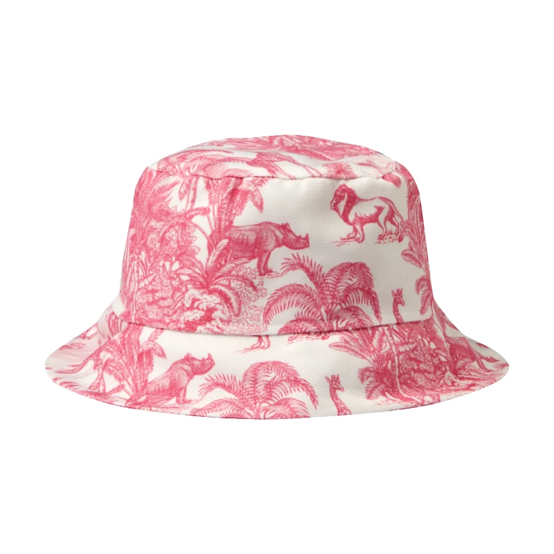 MARIE RAXEVSKY BUCKET HAT JUNGLE PINK