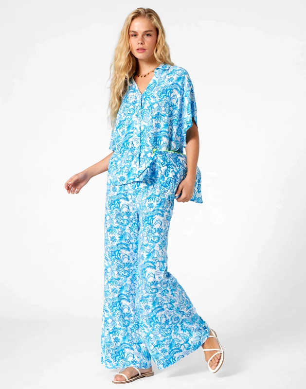 MARIE RAXEVSKY WOMEN'S SHIRT CYCLADIC