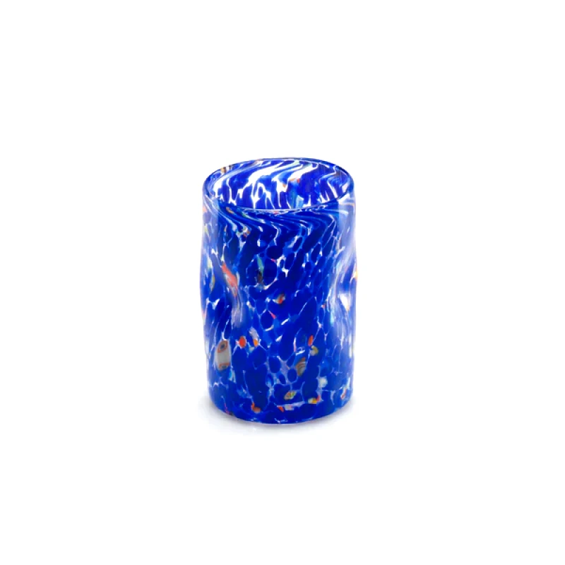 Murano Glass Μurano Χειροποίητο Ποτήρι Medium - Σκούρο Μπλε 10 cm