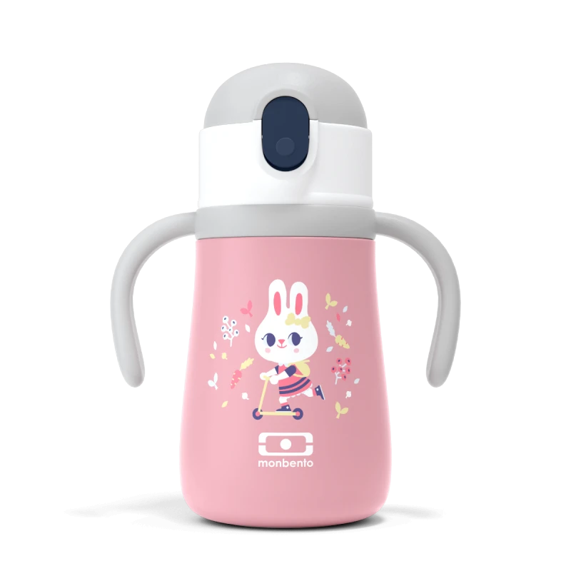 monbento 360ml Ισοθερμικό Μπουκάλι Monbento MB Stram - Pink Bunny